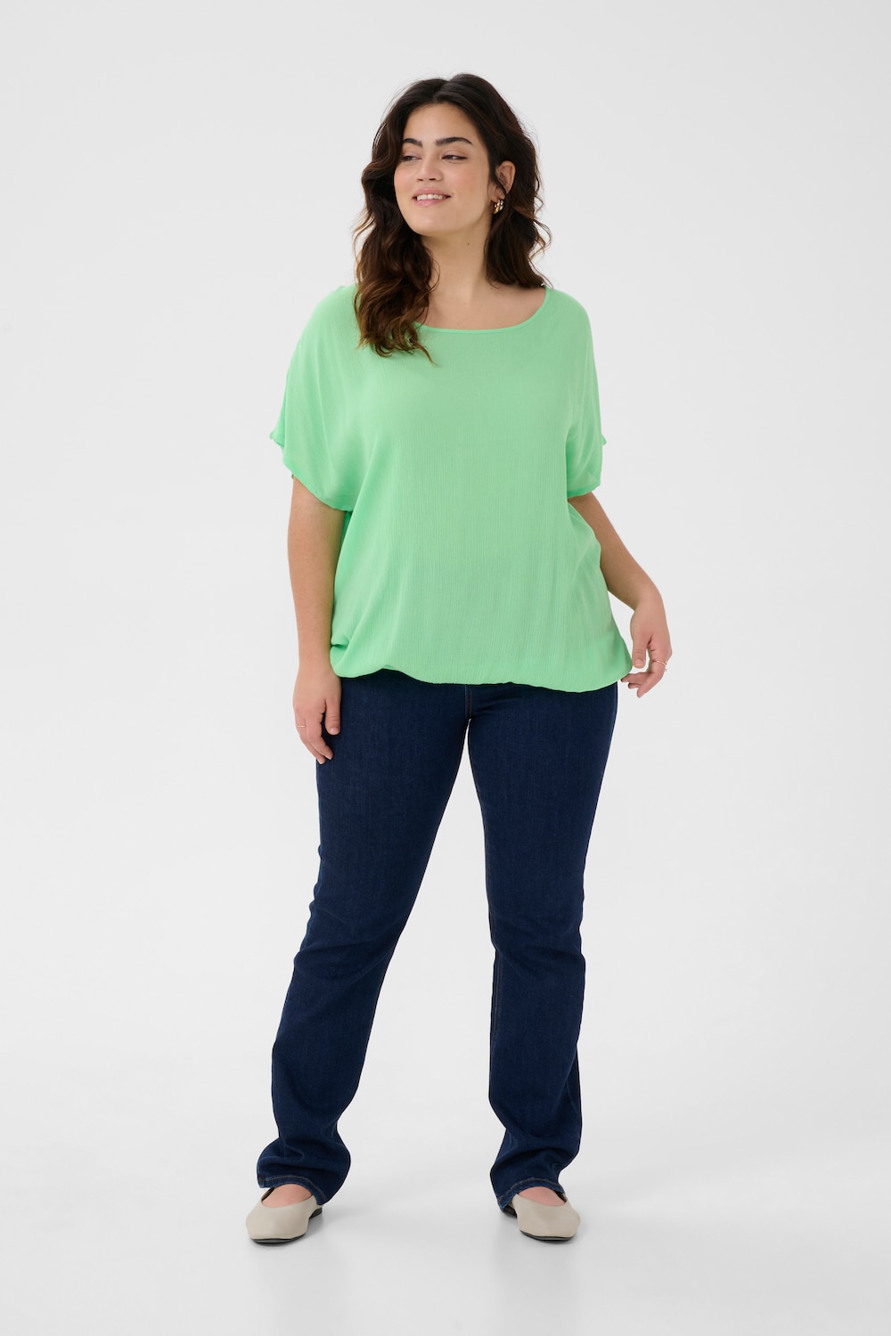 Kurzarm-Bluse Loose fit