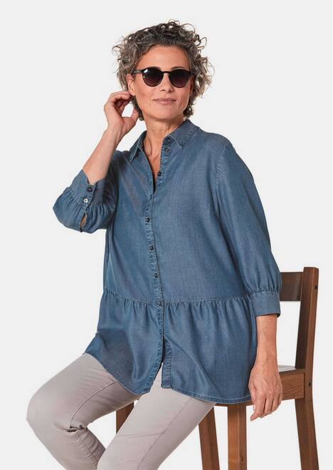GOLDNER Tuniekblouse Los vallende tuniekblouse van aangename stof