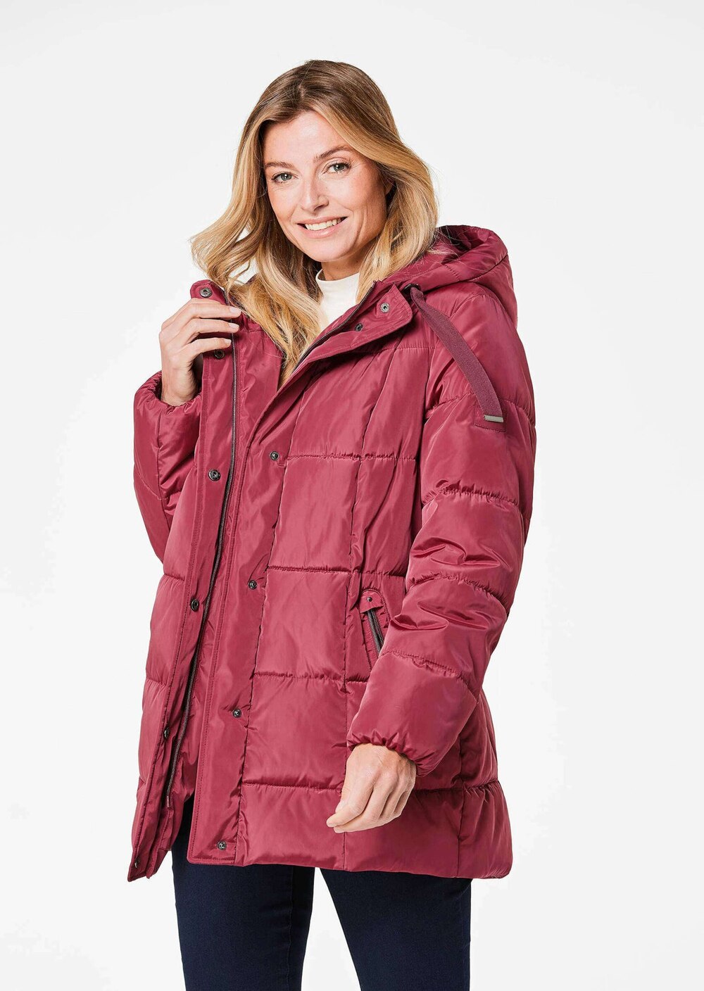 Lange Steppjacke