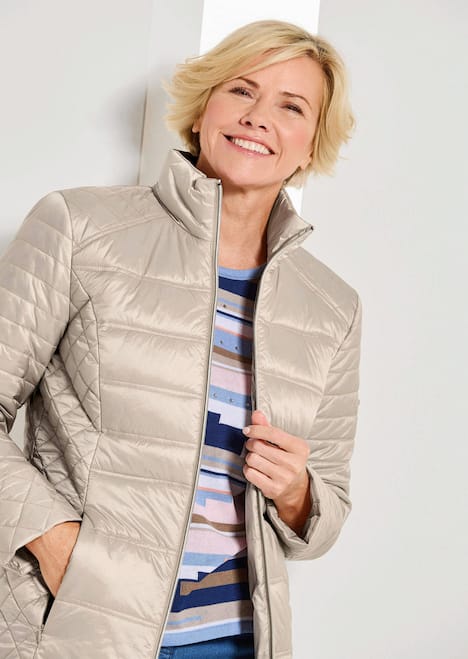 Übergangsjacke mit Muster-Mix