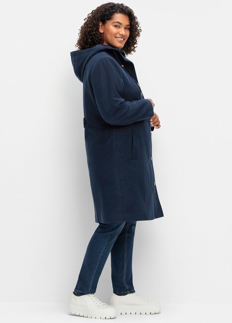 Kurzmantel Uni Ohne Kragen