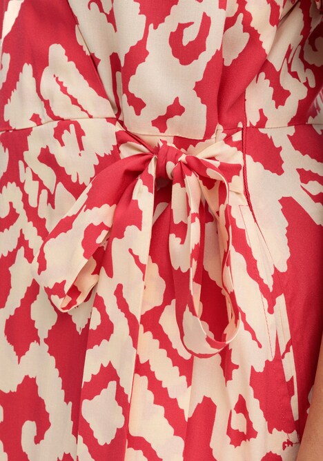 Maxikleid Kurzarm Blumen Ohne Kragen