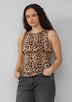 Geripptes Tanktop mit All-over-Print