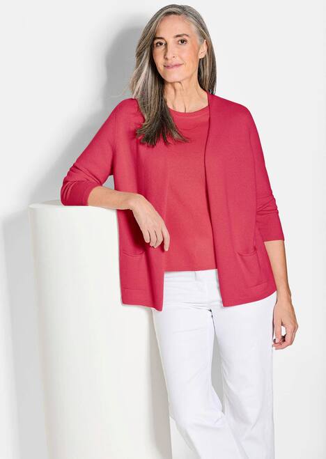 GOLDNER Lang tricot jasje van kasjmier Lang tricot jasje van kasjmier