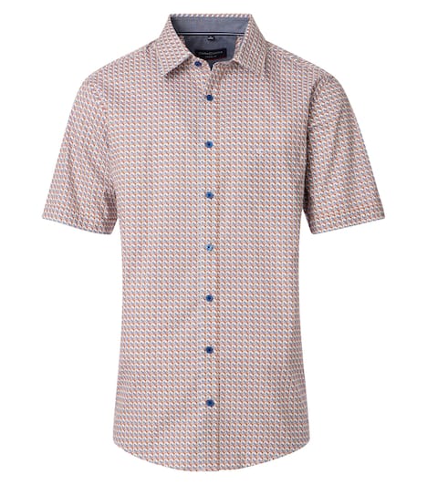 Freizeithemd Kurzarm Print Casual Fit