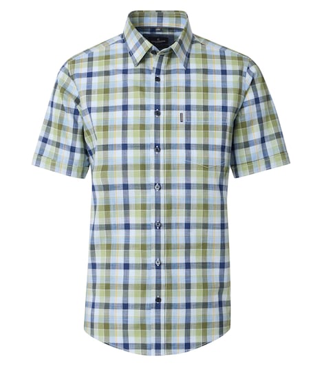 Freizeithemd Kurzarm kariert Comfort Fit