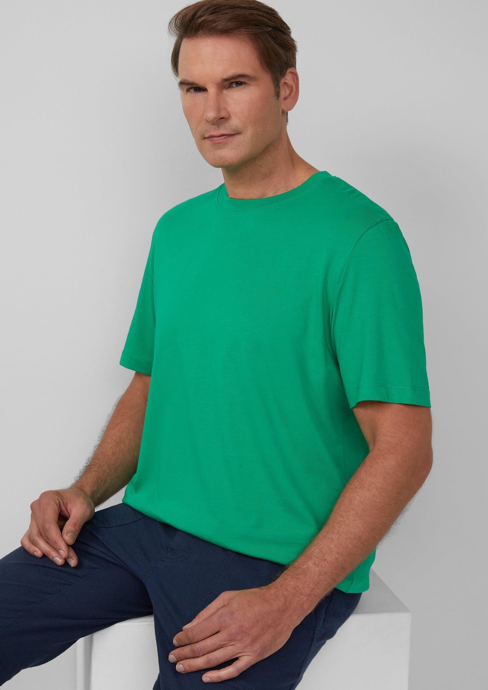 Baumwoll-T-Shirt mit Logo-Print
