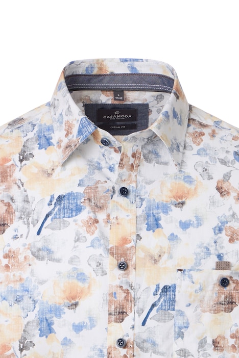 Freizeithemd Langarm Print Casual Fit