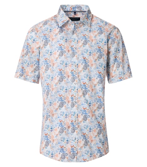 Freizeithemd Kurzarm Print Comfort Fit