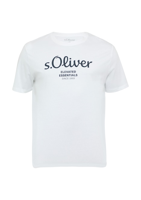 Baumwoll-T-Shirt mit Logo-Print