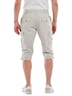 Herren Capri-Hose regular , Kieselgrau