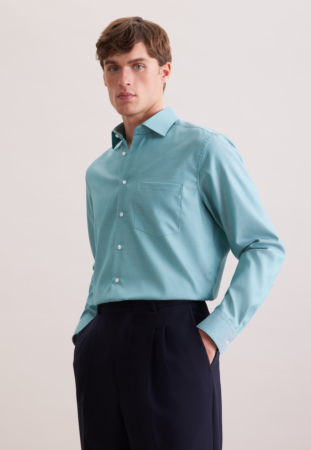 Herren Business Hemd - Uni