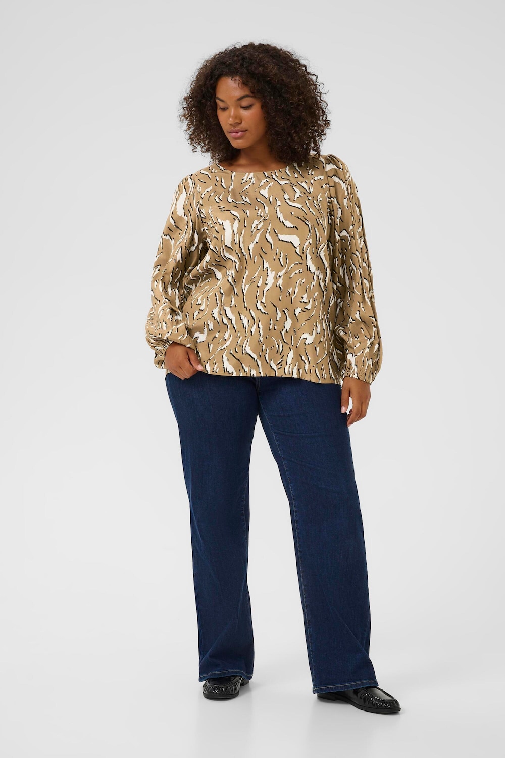 Langarm-Bluse Regular fit