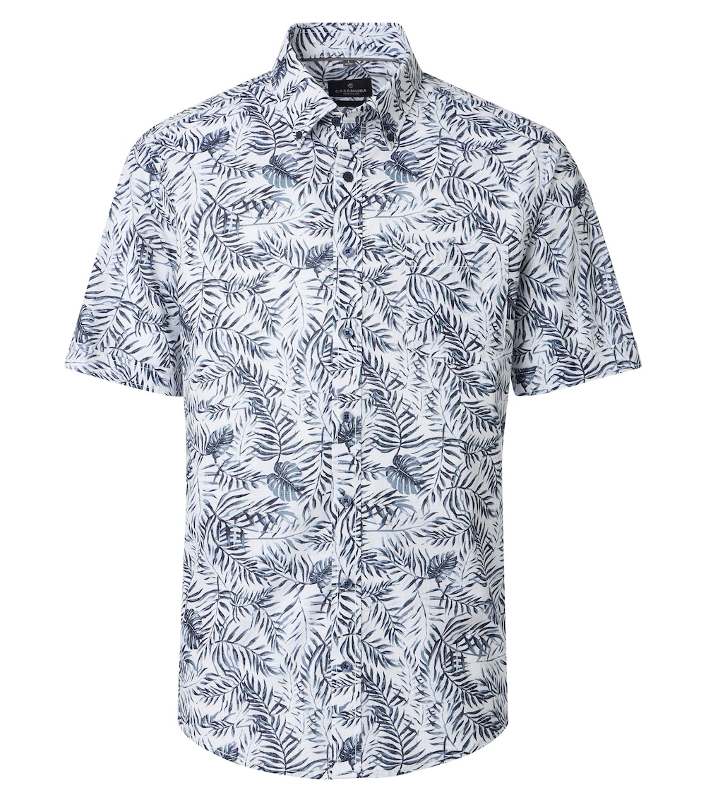 Freizeithemd Kurzarm Print Comfort Fit
