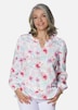 Druckbluse aus Polyester