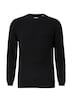 Strukturierter Baumwoll-Pullover mit Label-Patch