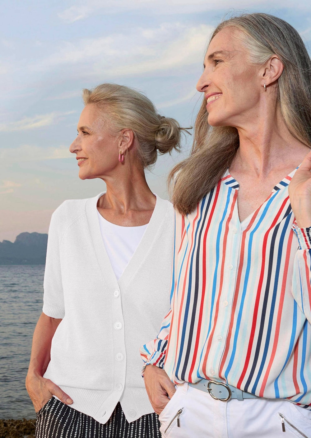 Damen Cardigan in Pink, Halbarm