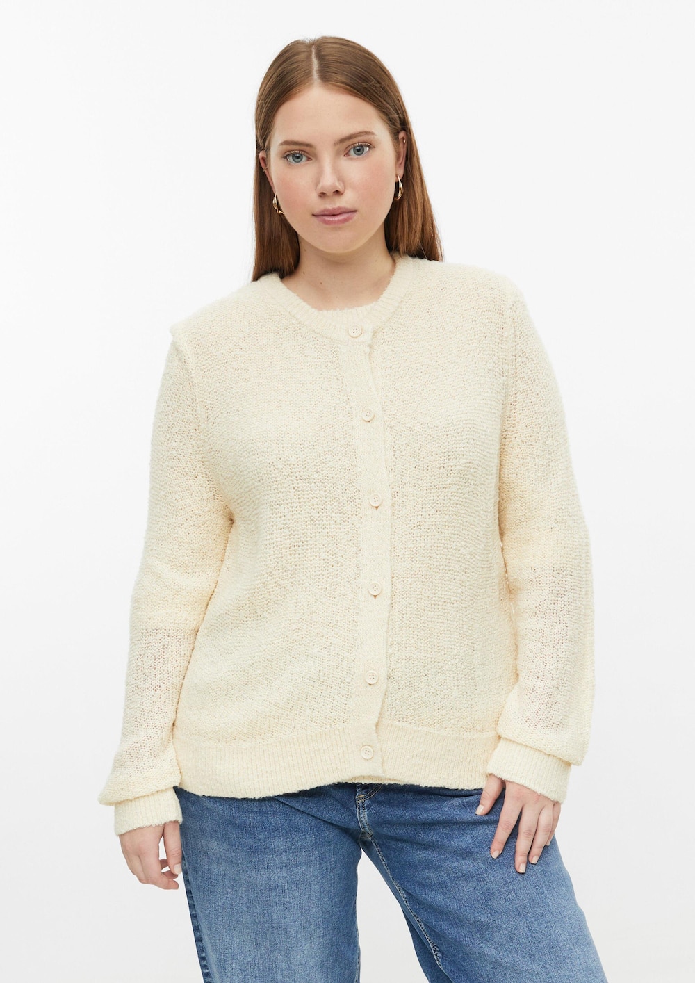 Strickjacke in Bouclé Optik