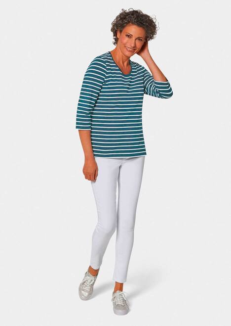 Buntgewirktes Ringelshirt