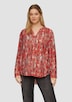 Bluse mit Animal-Print aus Viskosemix