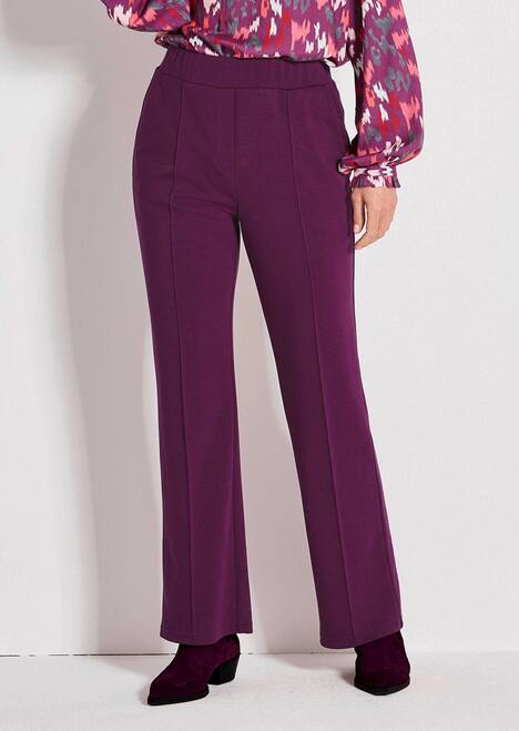 Weite Stoffhose VERA mit Biesen