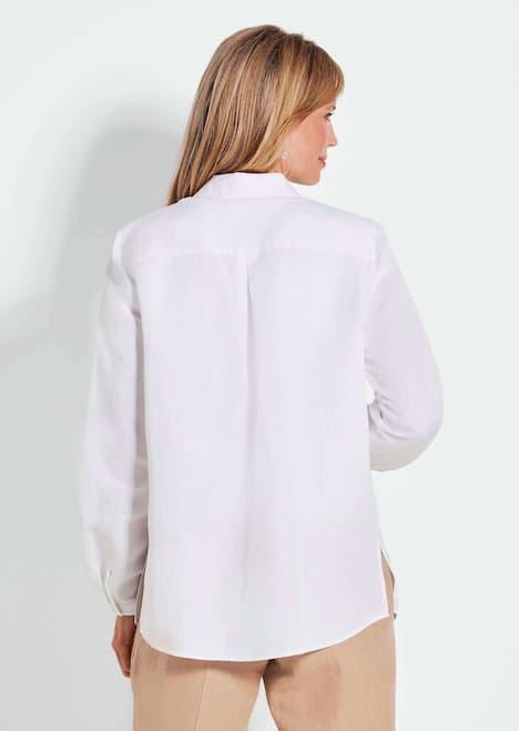 GOLDNER Blouse. Puur katoen Overhemdblouse