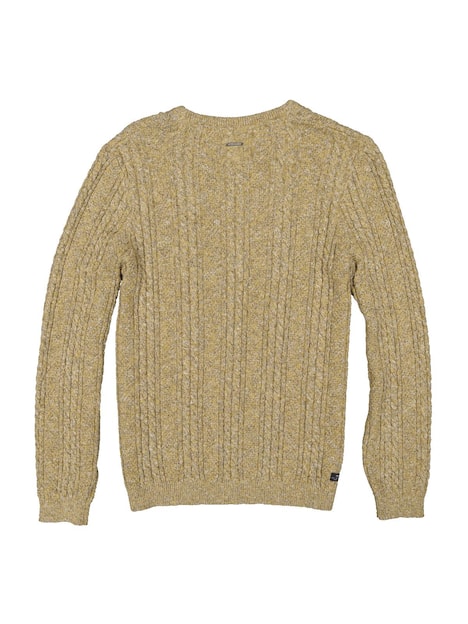 engbers Herren Pullover strukturiert , Gelb