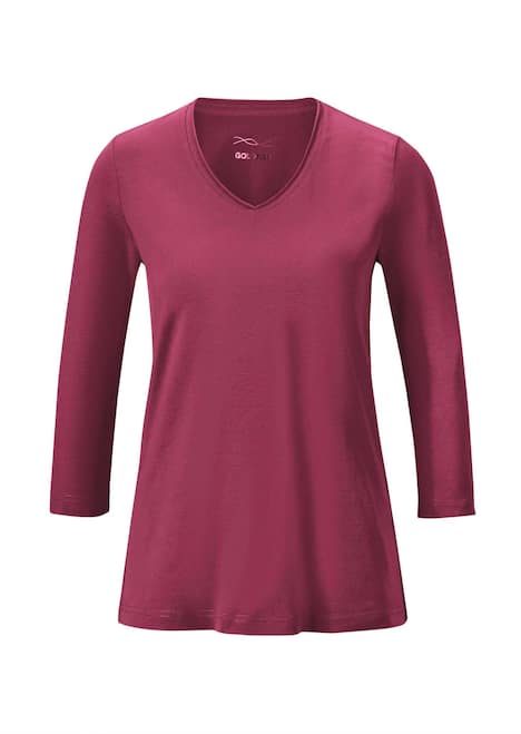 Shirt mit V-Ausschnitt