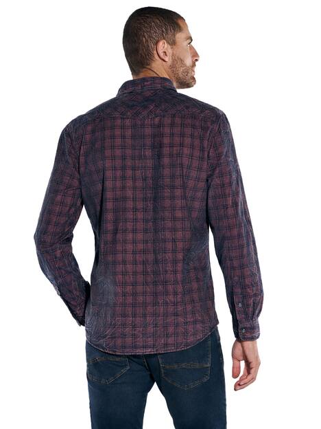 engbers Herren Langarm-Hemd kariert , Hellrot