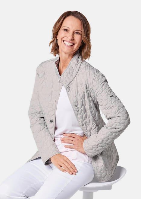 GOLDNER Gedess. omkeerbaar jack Gewatteerd omkeerbaar jack met dessin