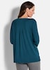 GOLDNER Blouseshirt Blouseshirt met chiffon inzet