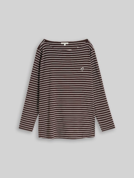 Langarmshirt mit Streifenmuster