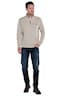 engbers Herren Sweatshirt mit Troyerkragen , Braunbeige