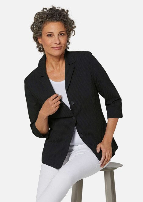 Baumwollblazer mit Reverskragen