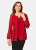 GOLDNER Blouse met chiffon Feestelijke blouse met chiffon en sierelement