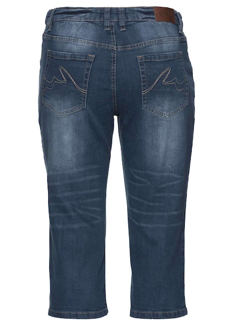 3/4-Jeans Uni