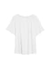 Leinenmixbluse mit Raffungen