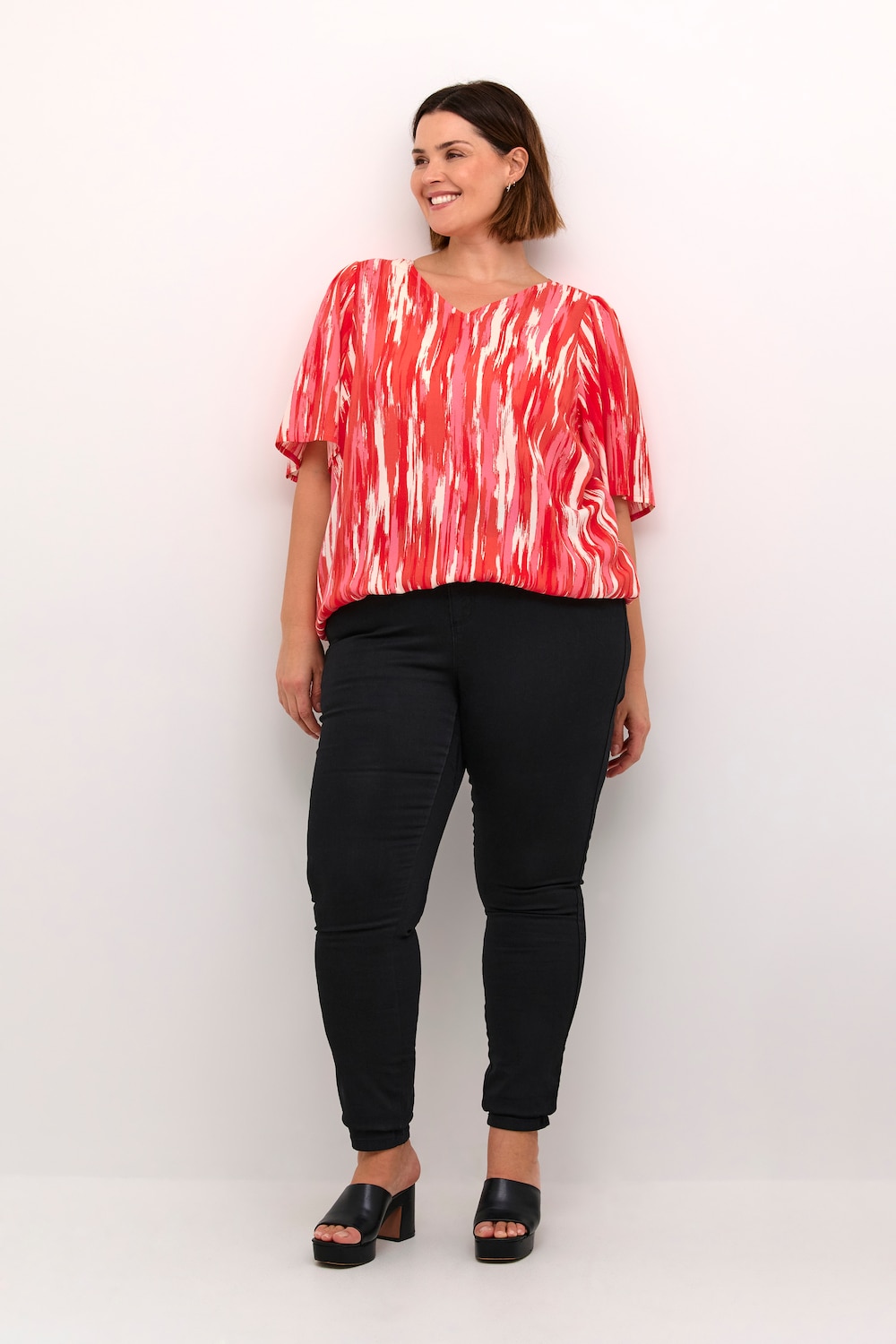 Kurzarm-Bluse Regular fit