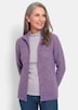Melange-Cardigan mit Reißverschluss