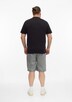 Baumwoll-T-Shirt mit Logo-Print und V-Neck