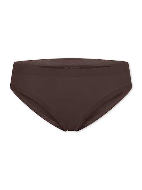 Schiesser Damen Slip Invisible Cotton deepbrown