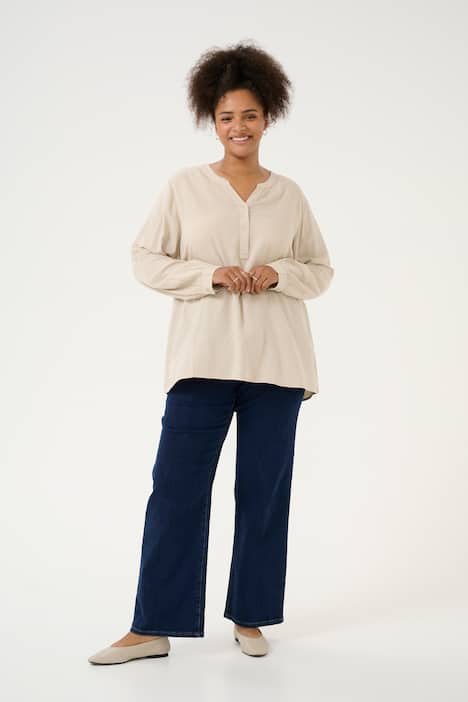 Langarm-Bluse Regular fit