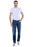 Herren Super-Stretch-Jeans slim fit , Royalblau
