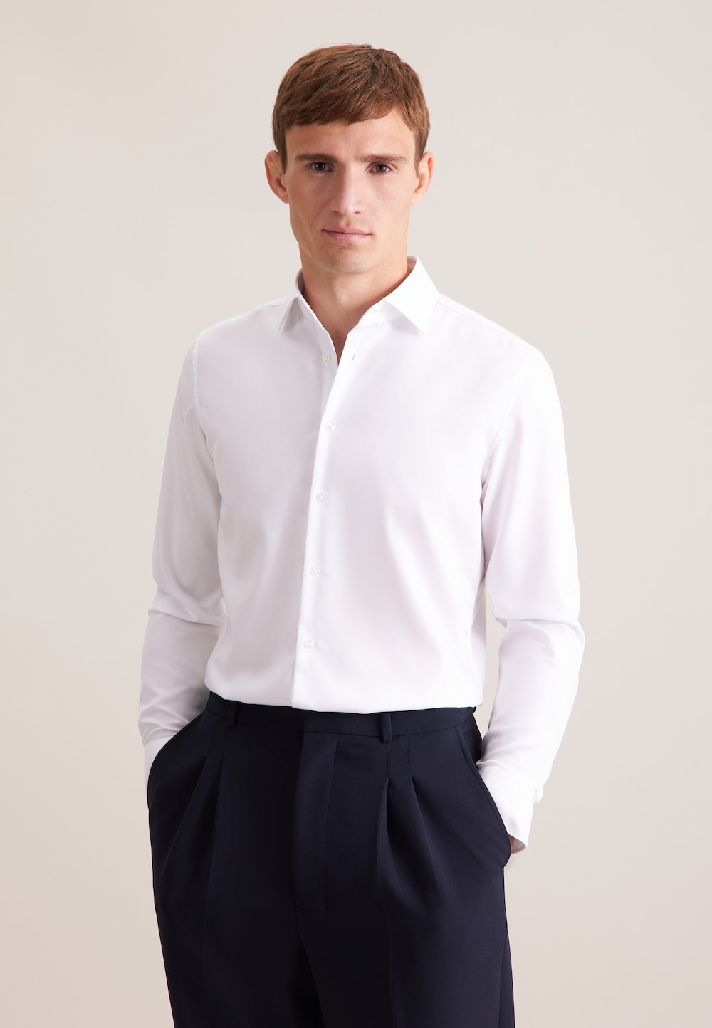 Herren Business Hemd - Uni
