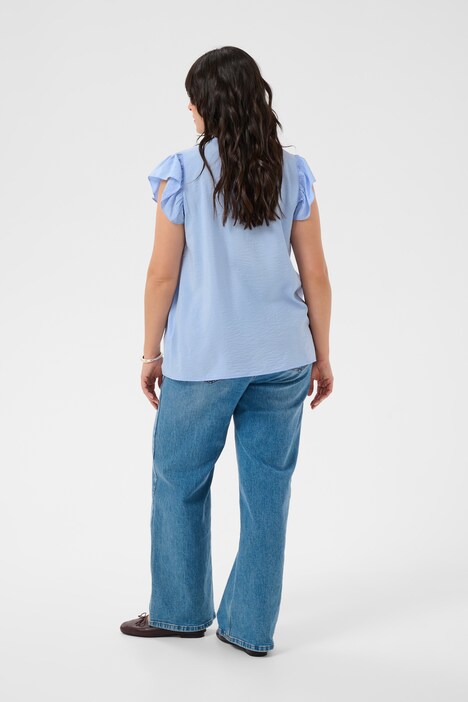 Blouse met korte mouwen A-shape
