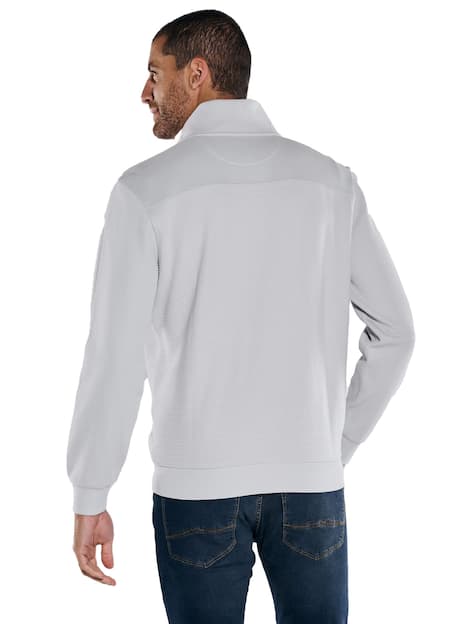 engbers Herren Sweatjacke regular , Silbergrau