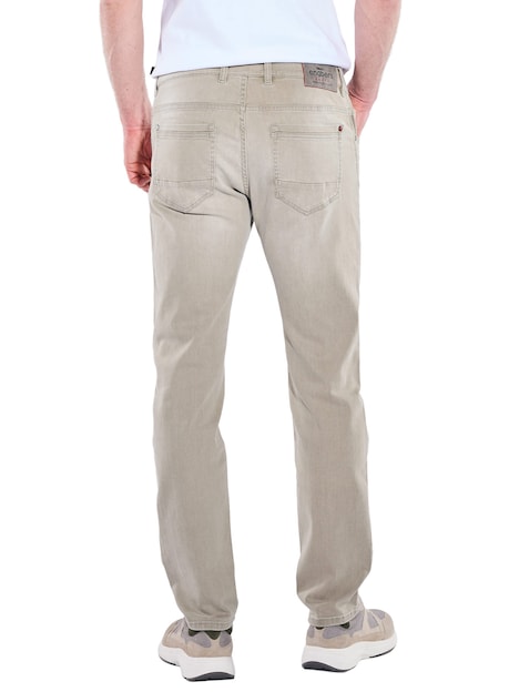 Herren Jeans 5-Pocket Superstretch , Beige