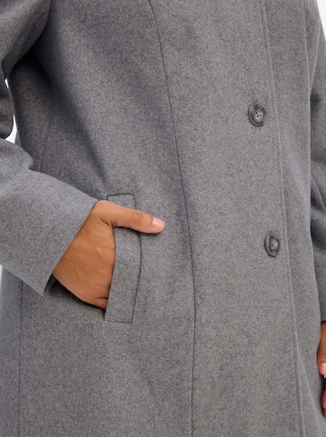 Jacke Kapuzenjacke in A-Linie Langarm Kapuzenkragen