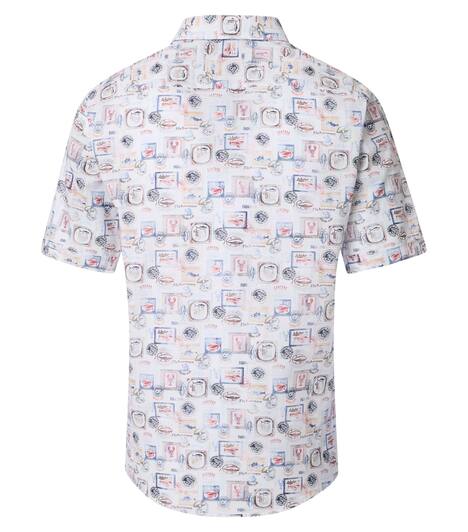 Freizeithemd Kurzarm Print Casual Fit