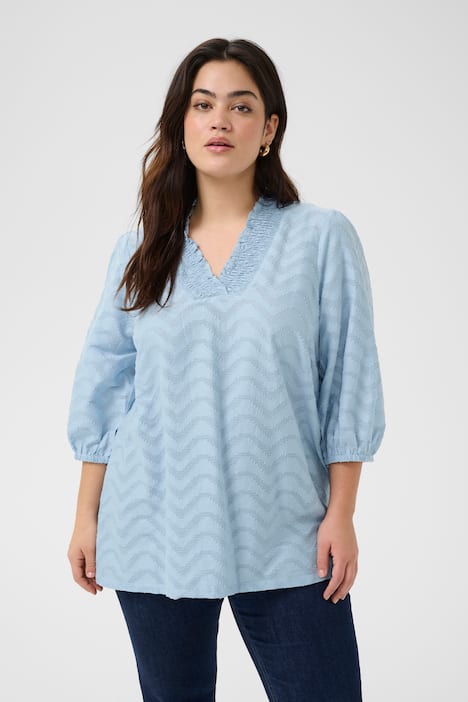 Langarm-Bluse Regular fit